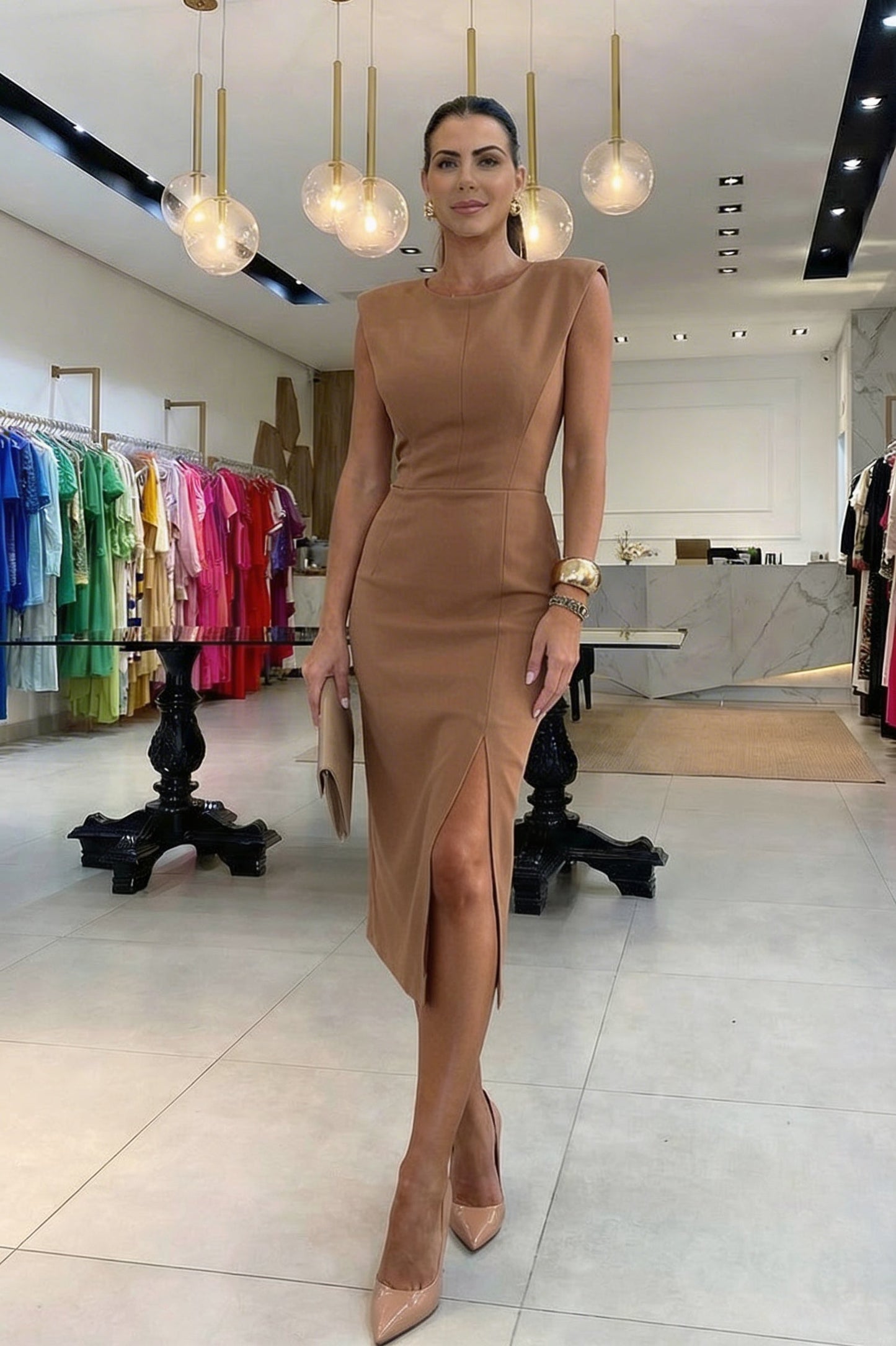 Bianca | Vestido Elegante con Abertura