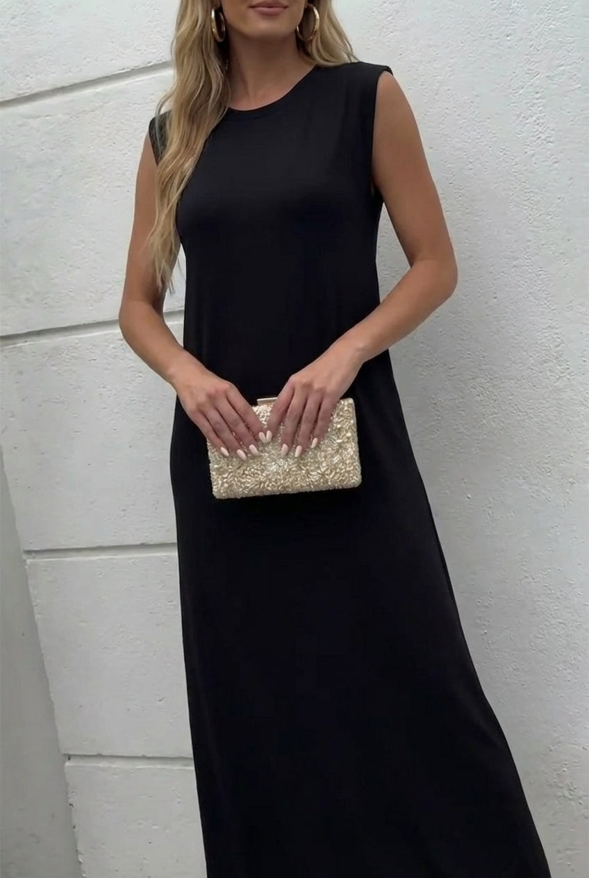 Inma | Vestido largo fluido antiarrugas