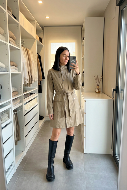 Carla | Chaqueta Larga Curve