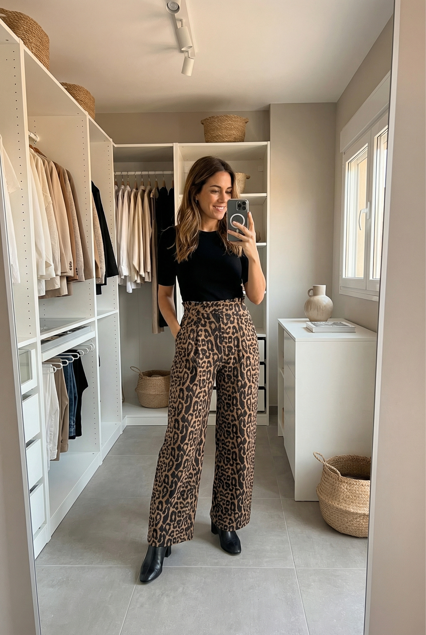 Julia | Pantalón Petite Leopardo