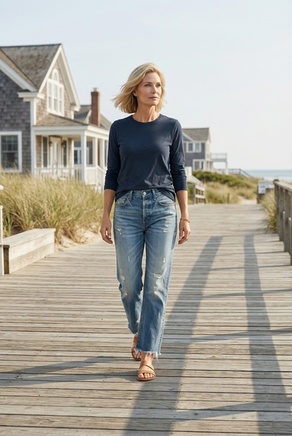 Valeria | Vaqueros rectos tobilleros