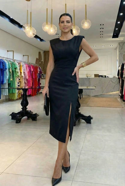 Bianca | Vestido Elegante con Abertura