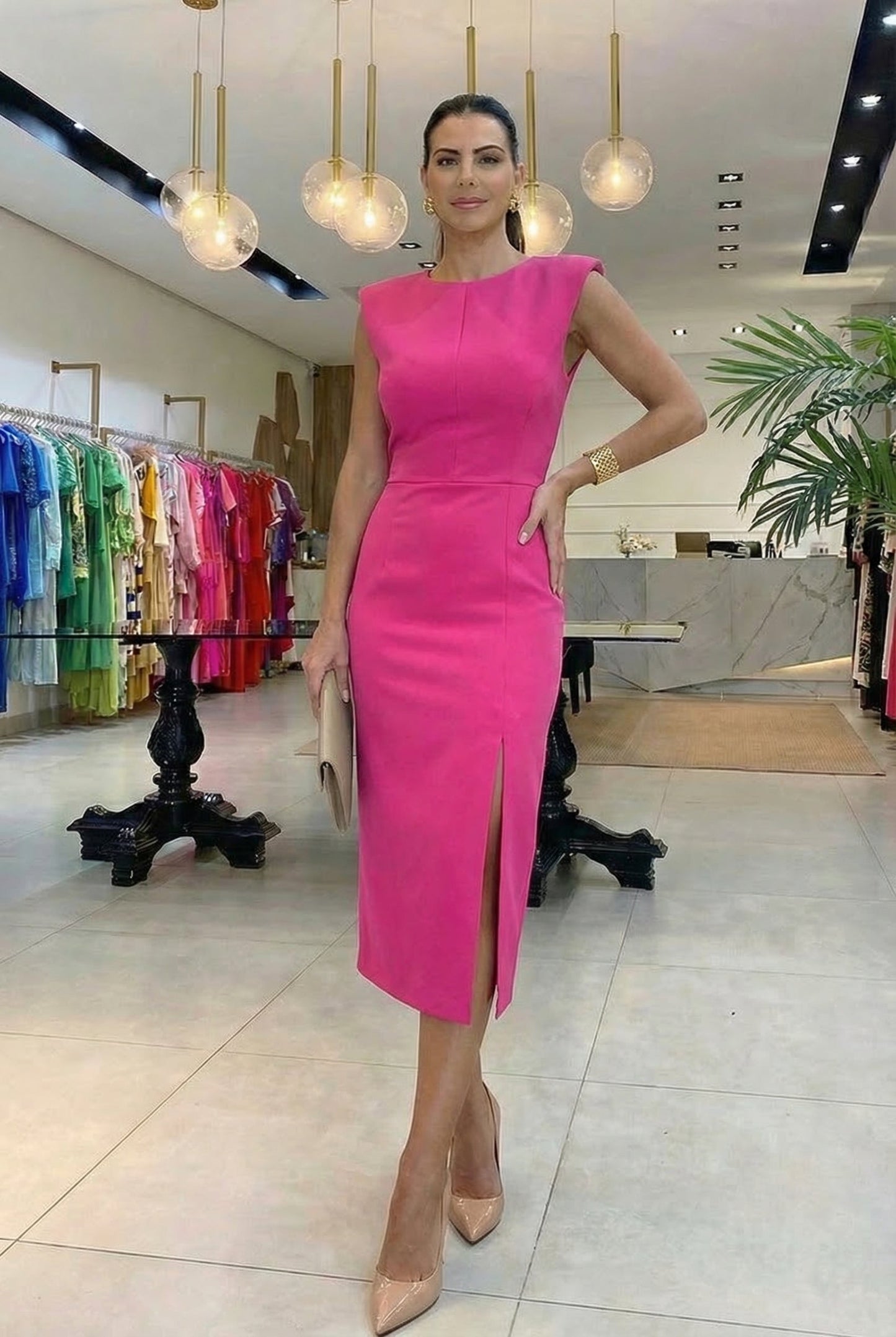 Bianca | Vestido Elegante con Abertura