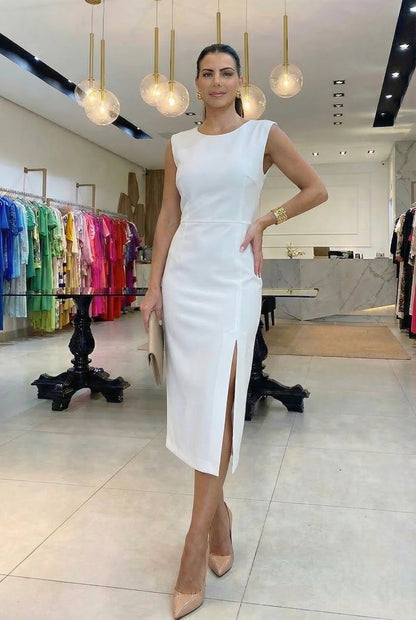 Bianca | Vestido Elegante con Abertura